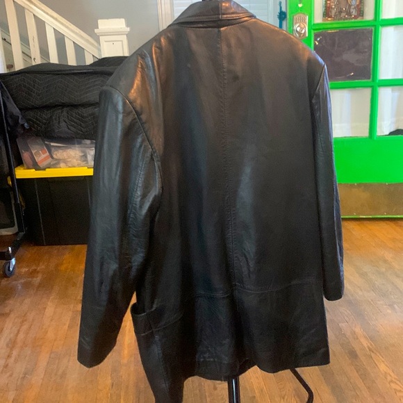 Leather coat. PRESTON & YORK. - Picture 2 of 4